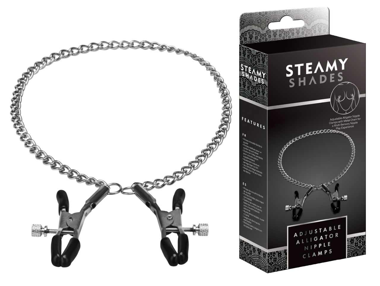 STEAMY SHADES Adjustable Alligator Nipple Clamps